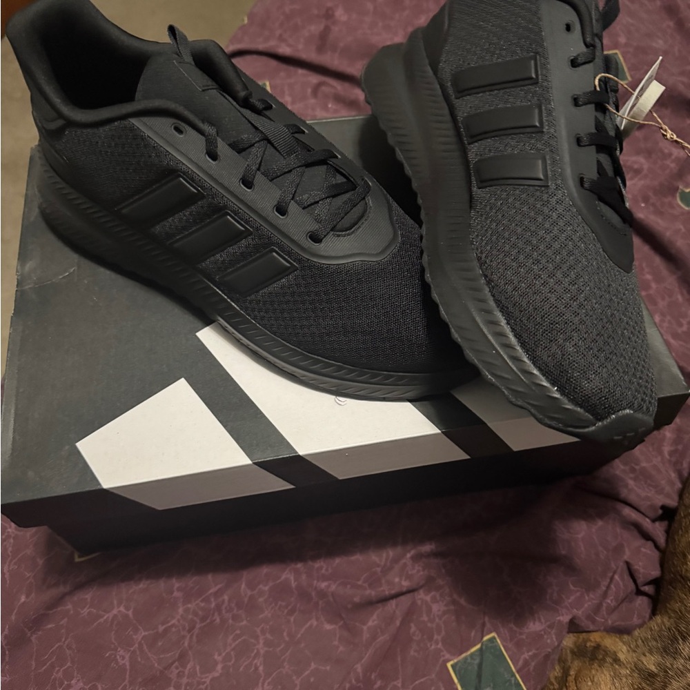 Adidas Triple Black Athletic Shoes